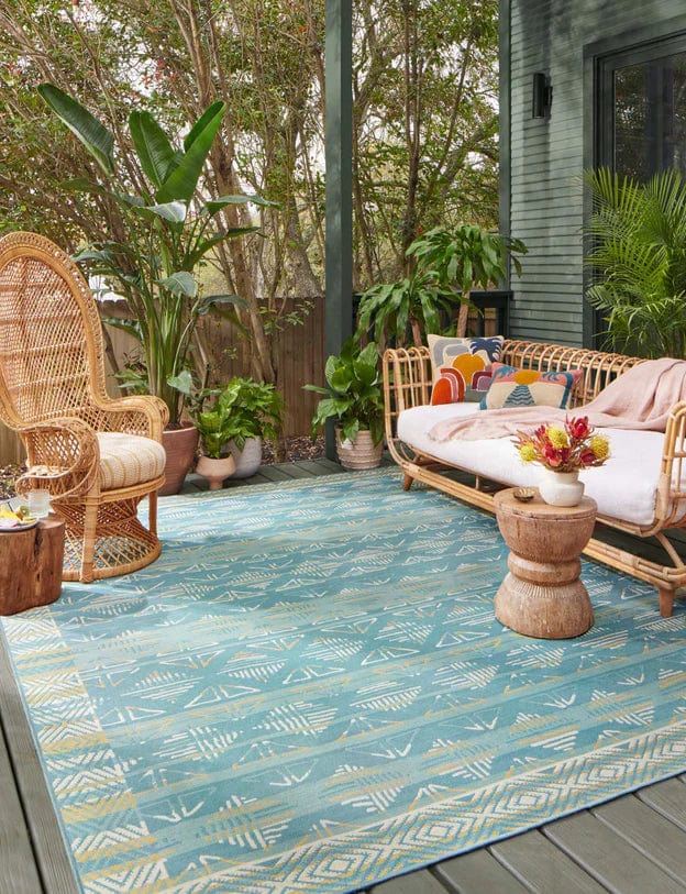 Ari Ocean/Gold Rug by Justina Blakeney® X Loloi