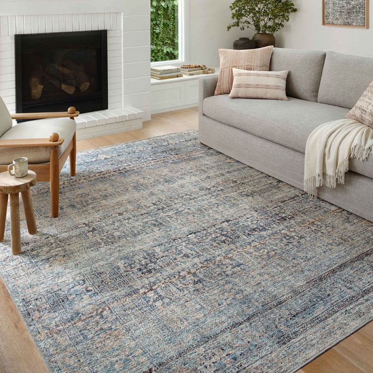 Amber Lewis x Loloi Billie Rug - Denim Blush