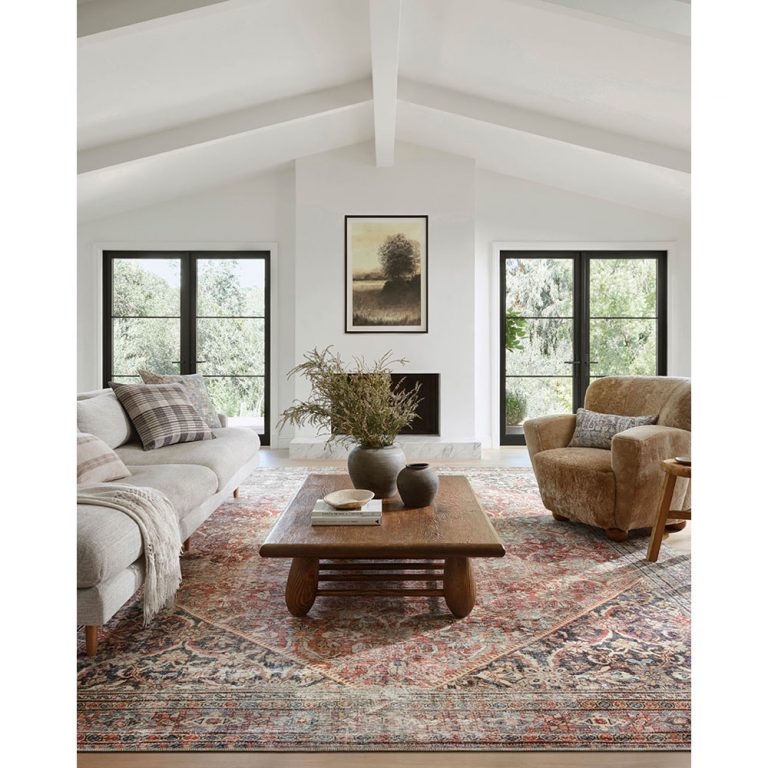 Amber Lewis x Loloi Georgie Rug - Red Navy