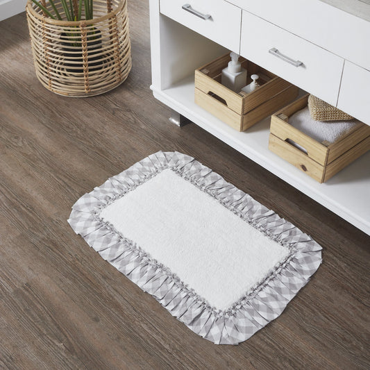 Annie Grey Buffalo Check Bathmat 20x30"
