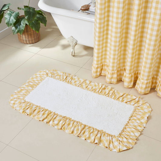 Annie Yellow Buffalo Check Bathmat 27x48"