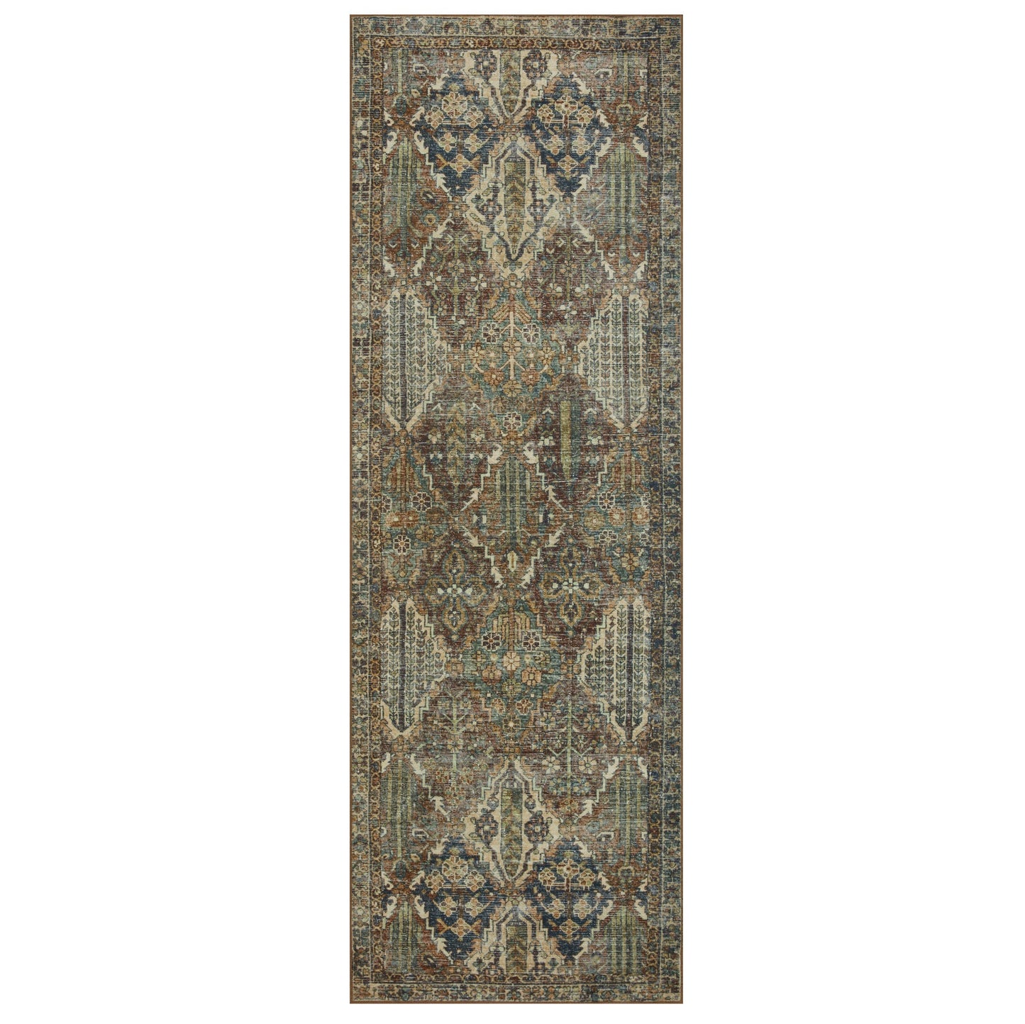 Banks Spice Blue Rug runner