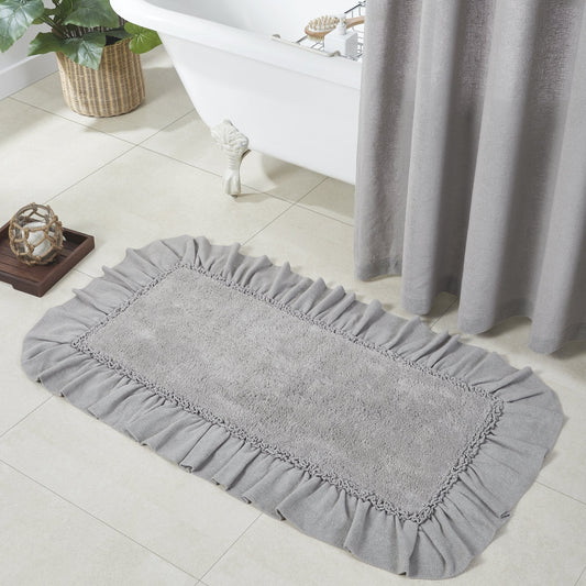 Burlap Dove Grey Bathmat 27x48"