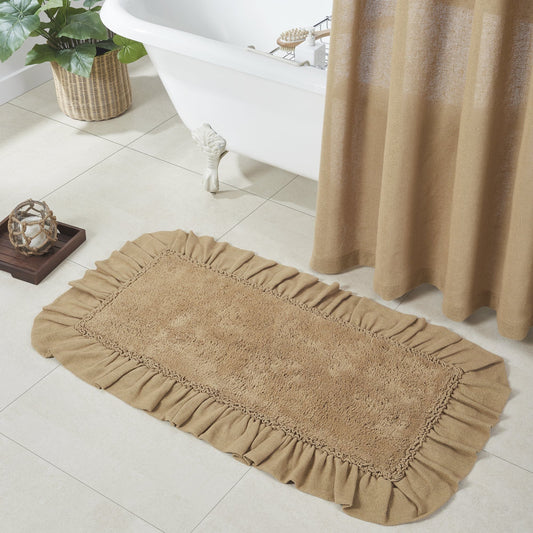 Burlap Natural Bathmat 27x48"