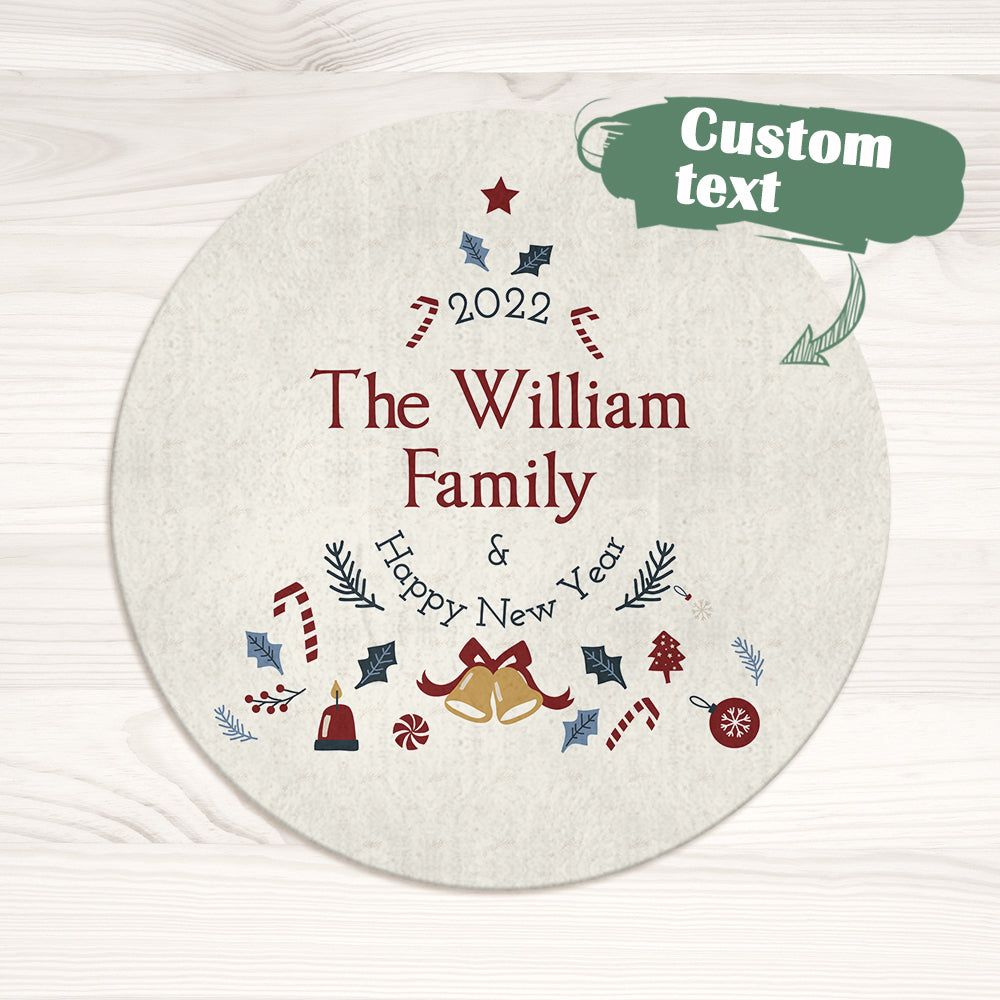 Custom Engraved Bell Rugs Can be Custom for a Variety of Christmas Gifts