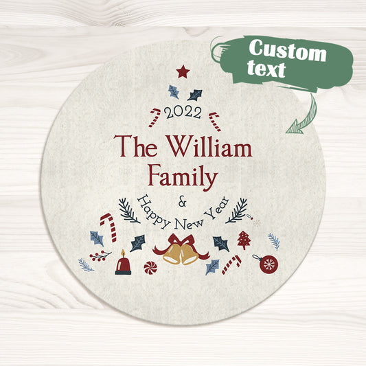 Custom Engraved Bell Rugs Can be Custom for a Variety of Christmas Gifts