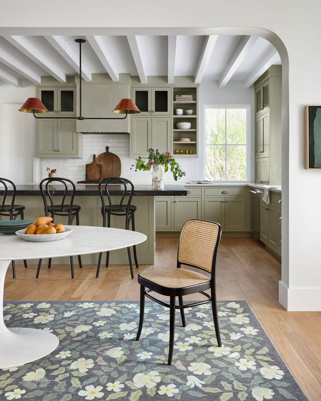 Rifle Paper Co x Loloi Cotswolds Rug - Primrose Charcoal