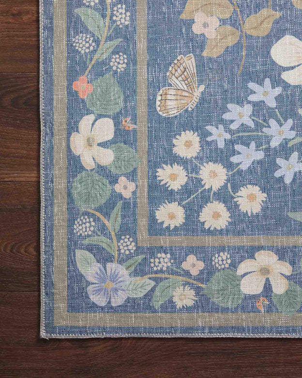 Rifle Paper Co x Loloi Cotswolds Rug - Willow Indigo
