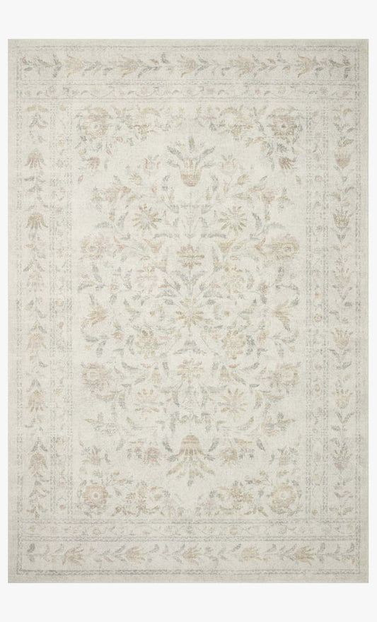 Rifle Paper Co x Loloi Courtyard Rug - Lily Yellow Multi