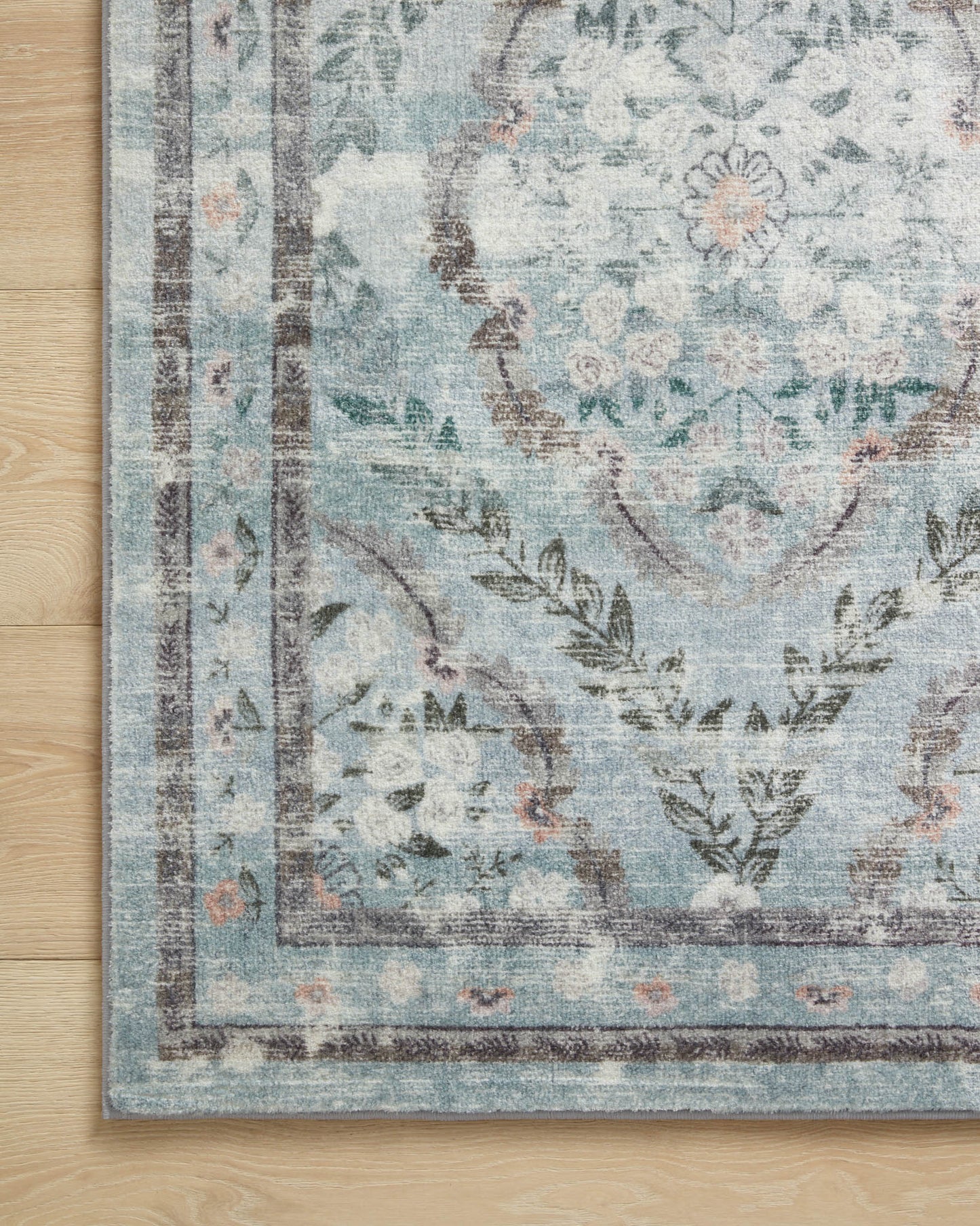 Rifle Paper Co x Loloi Courtyard Rug - Chateau Blue