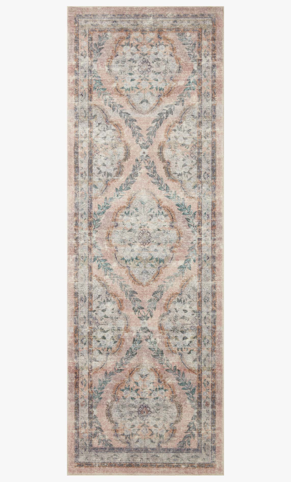 Rifle Paper Co x Loloi Courtyard Rug - Chateau Blush