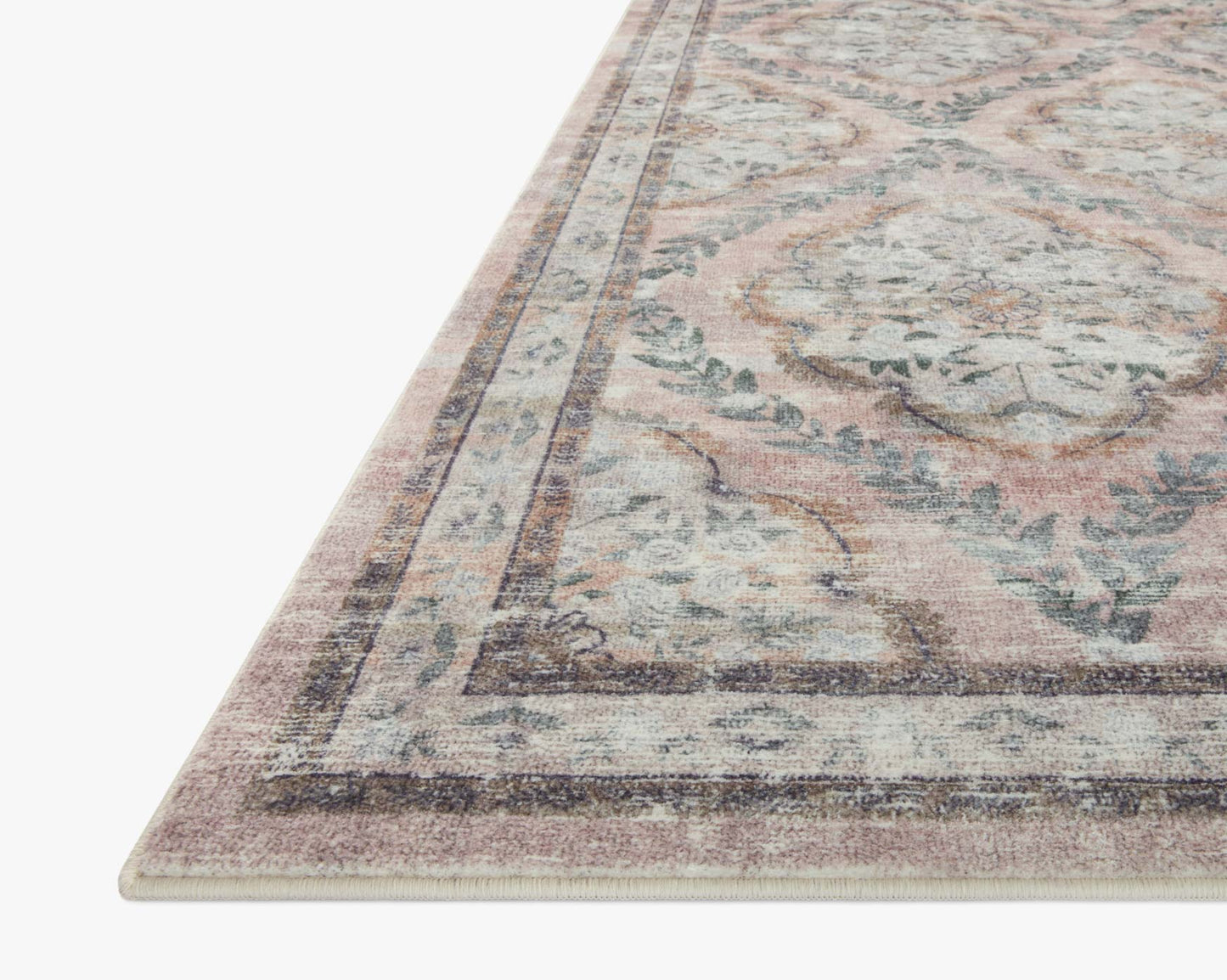 Rifle Paper Co x Loloi Courtyard Rug - Chateau Blush