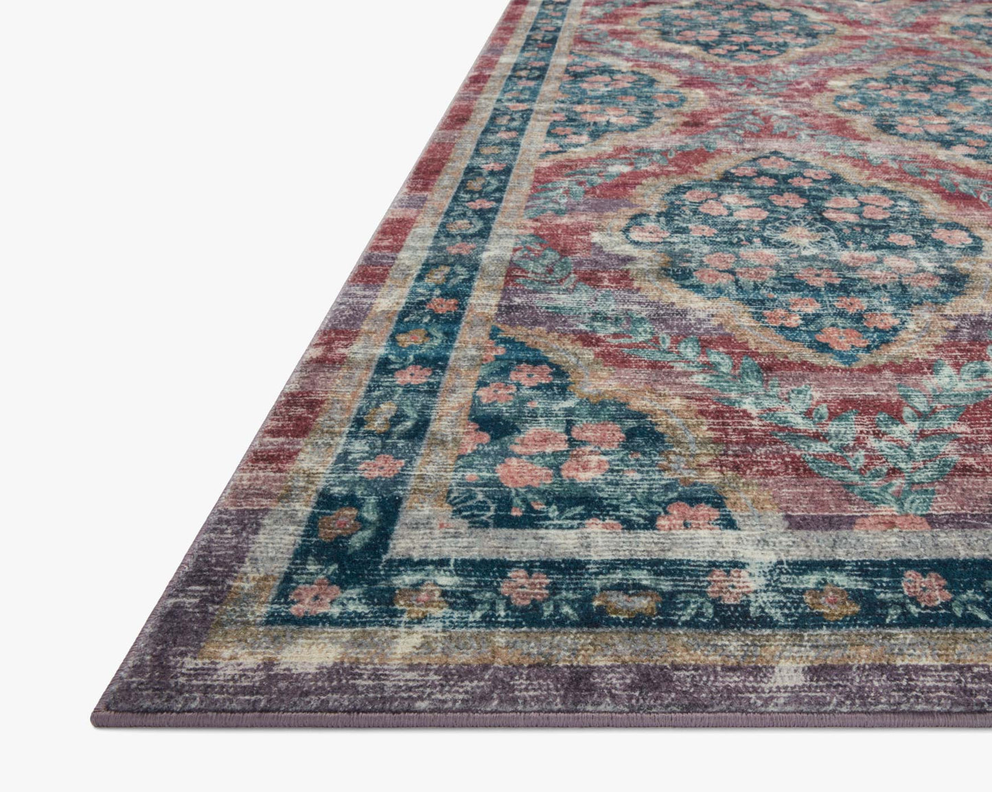 Rifle Paper Co x Loloi Courtyard Rug - Chateau Red