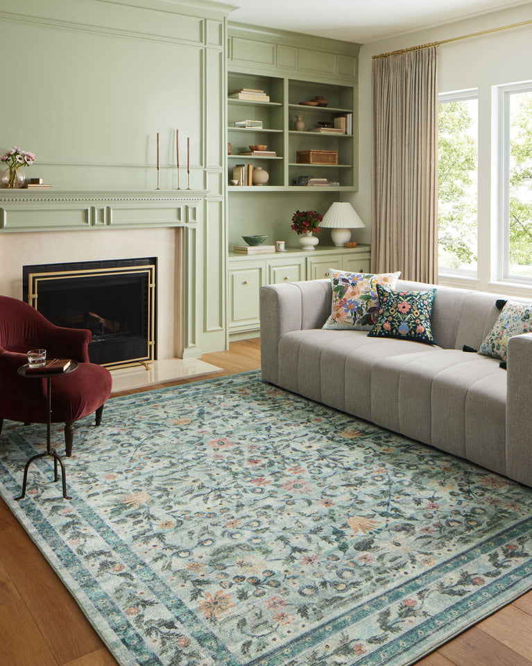 Rifle Paper Co x Loloi Courtyard Rug - Eve Sage