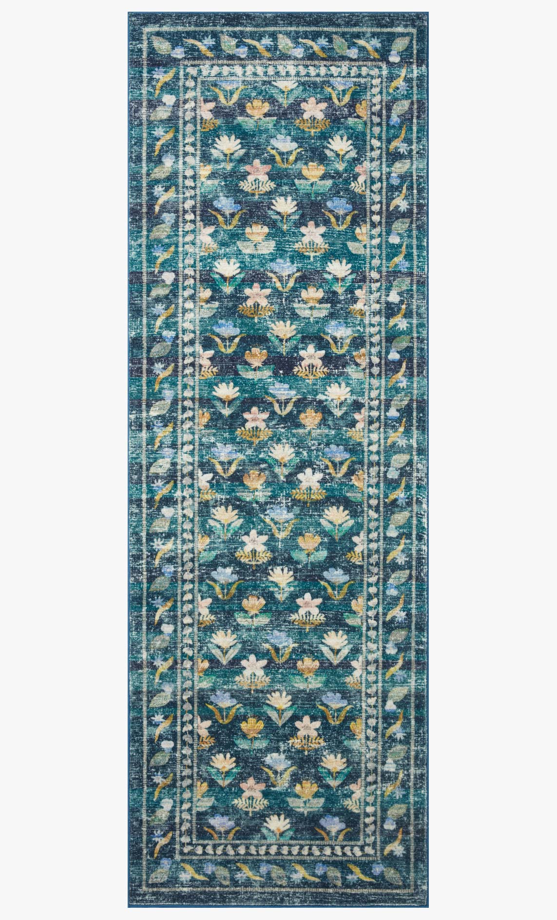 Rifle Paper Co x Loloi Courtyard Rug - Hadley Emerald
