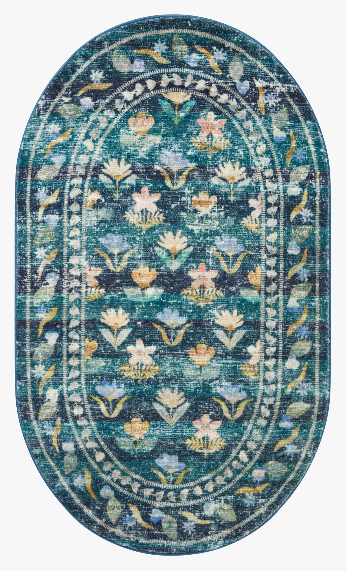 Rifle Paper Co x Loloi Courtyard Rug - Hadley Emerald