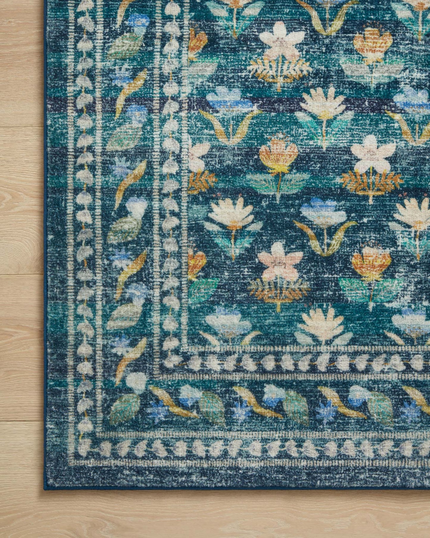 Rifle Paper Co x Loloi Courtyard Rug - Hadley Emerald
