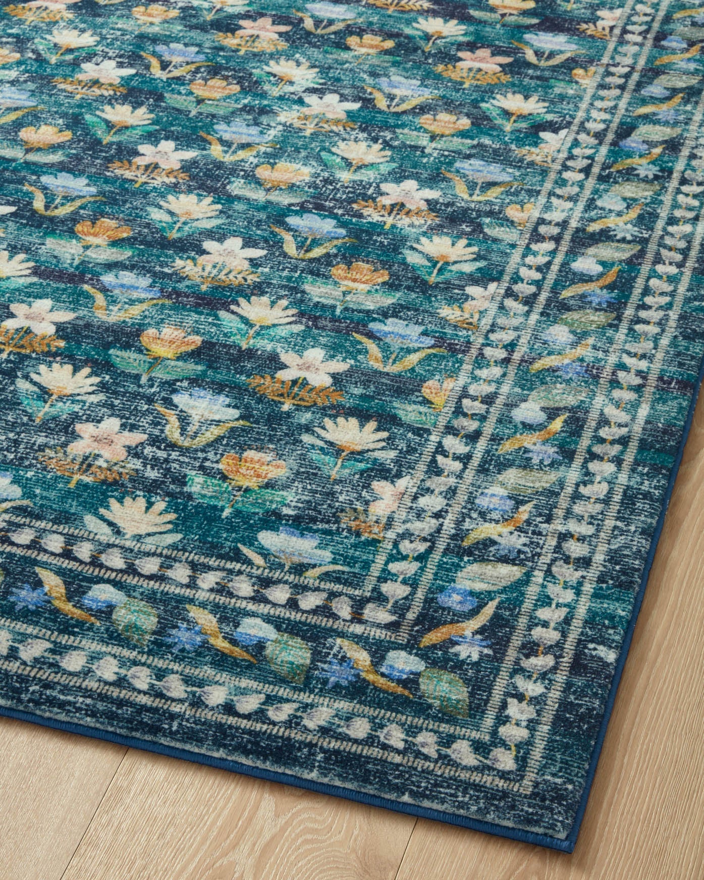 Rifle Paper Co x Loloi Courtyard Rug - Hadley Emerald