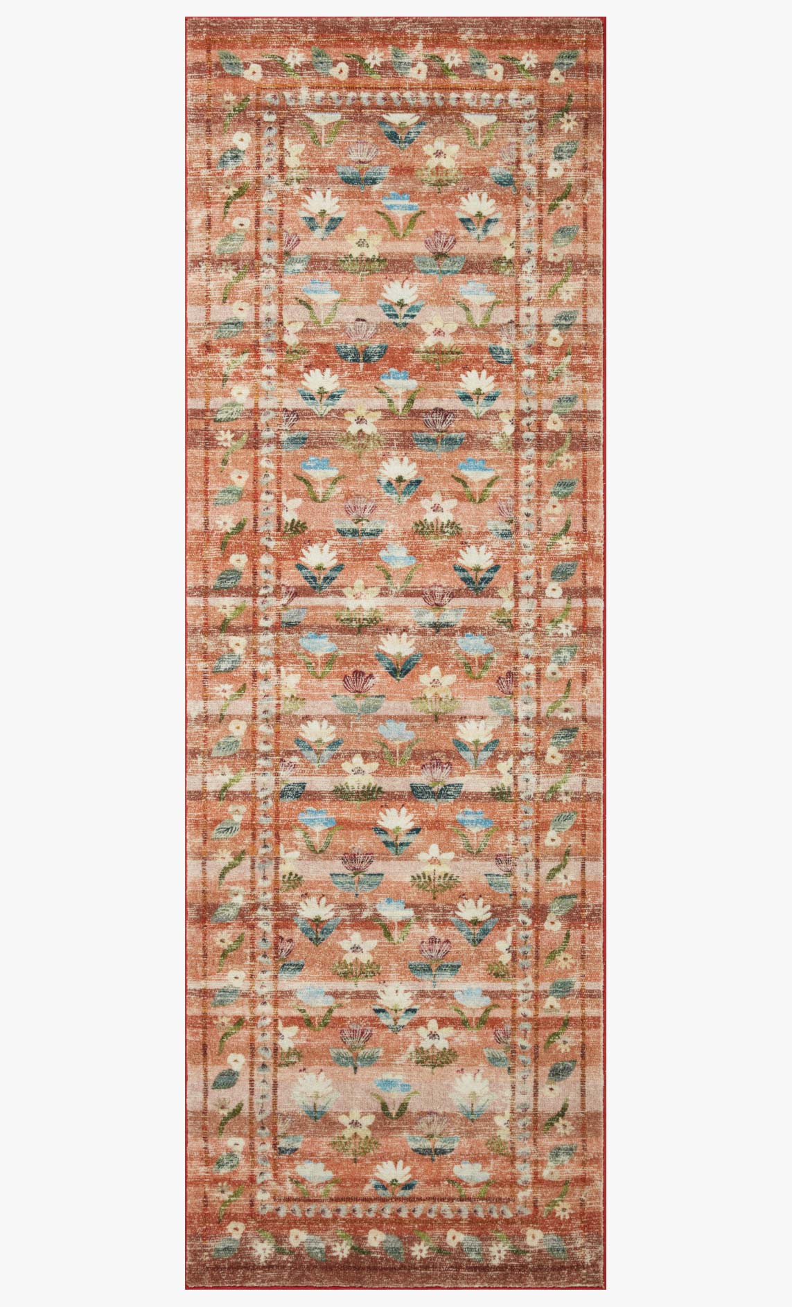 Rifle Paper Co x Loloi Courtyard Rug - Hadley Terracotta