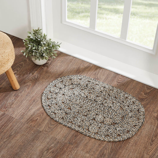 Celeste Blended Pebble Indoor/Outdoor Oval Braided Rug 20x30"
