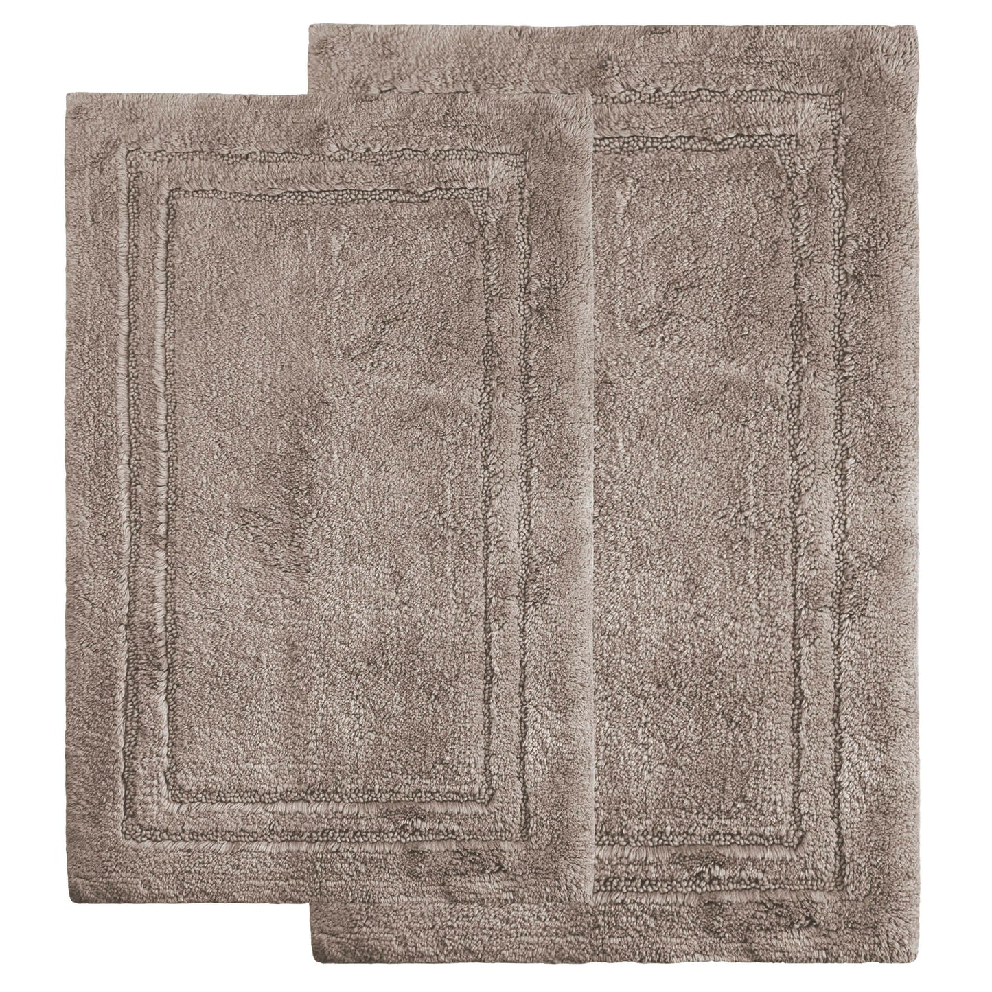 Cotton Non Slip 2 Piece Bath Rug Set