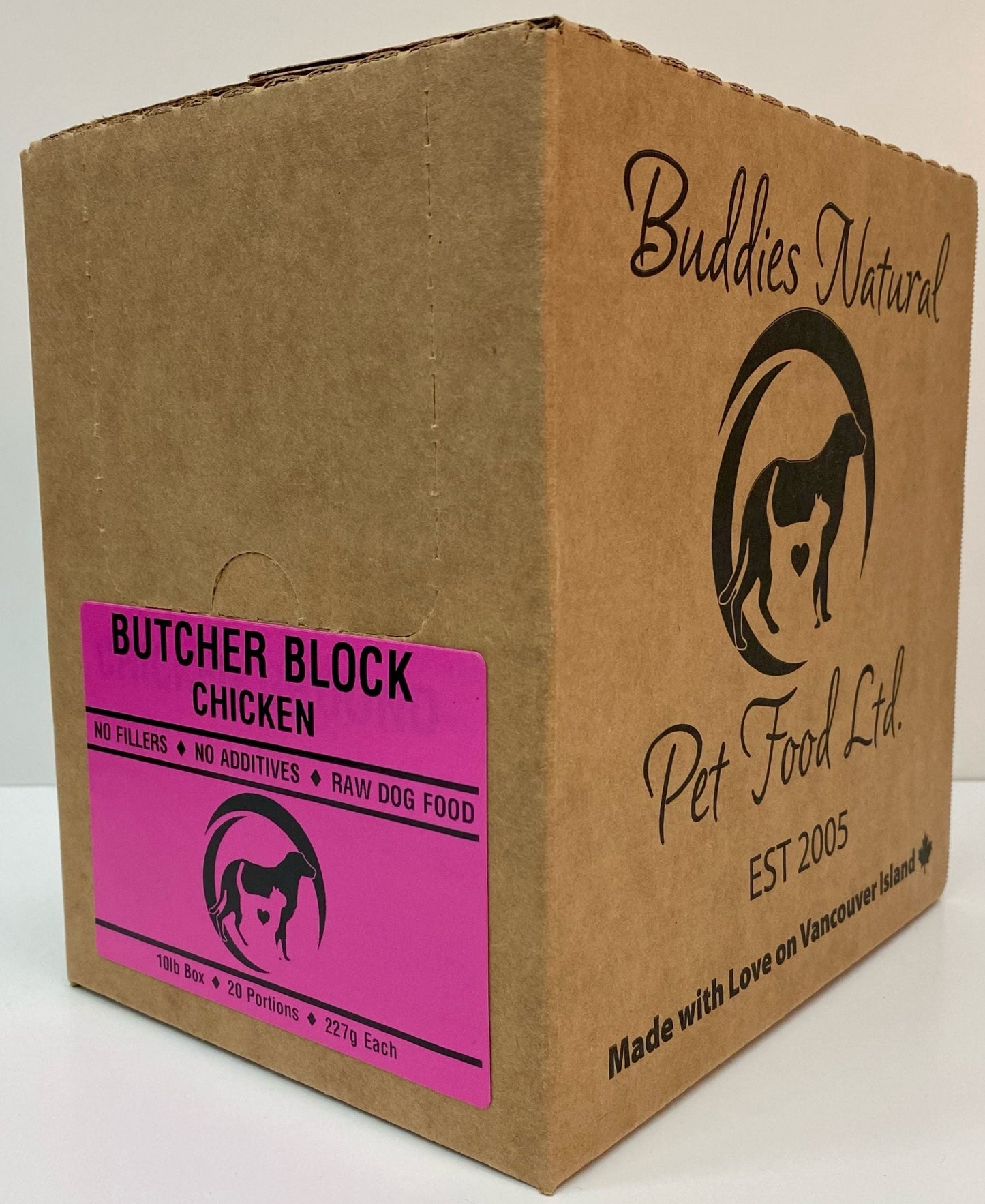 Buddies Dog/Cat Butcher Block  Vacuum Sealed