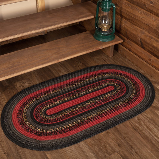 Cumberland Oval Braided Rug 27x48"