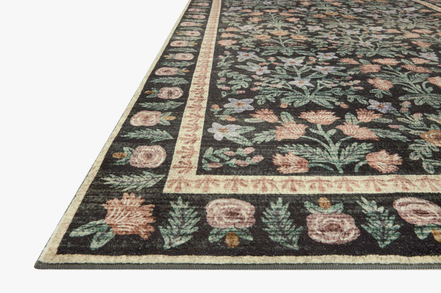 Rifle Paper Co x Loloi Eden Rug - Mughal Garden Black