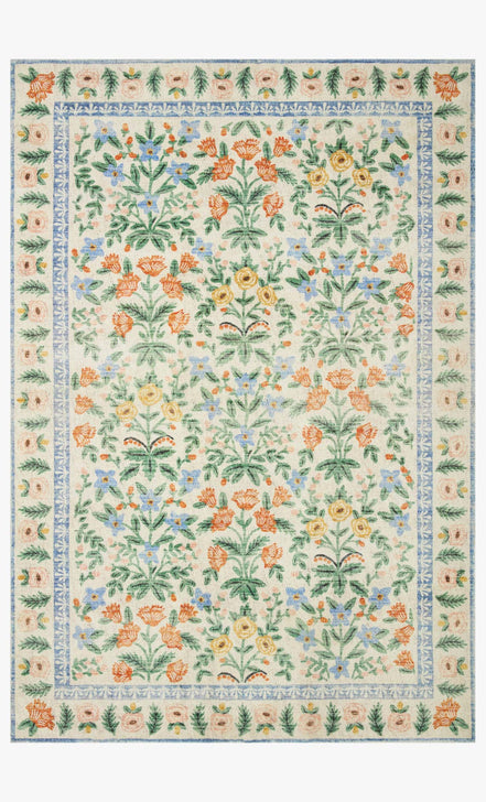 Rifle Paper Co x Loloi Eden Rug - Mughal Garden Cream