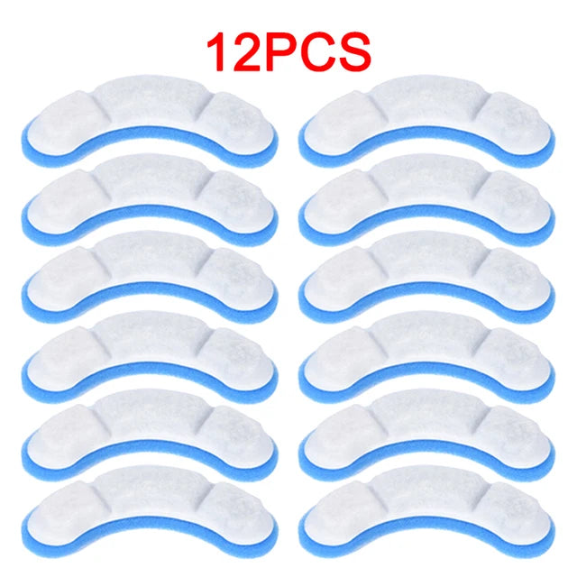 Pet Drinking Bowl Auto Drinking Filter for Cats Blue-12pcs