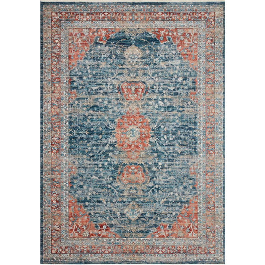 Elise Navy Red Rug