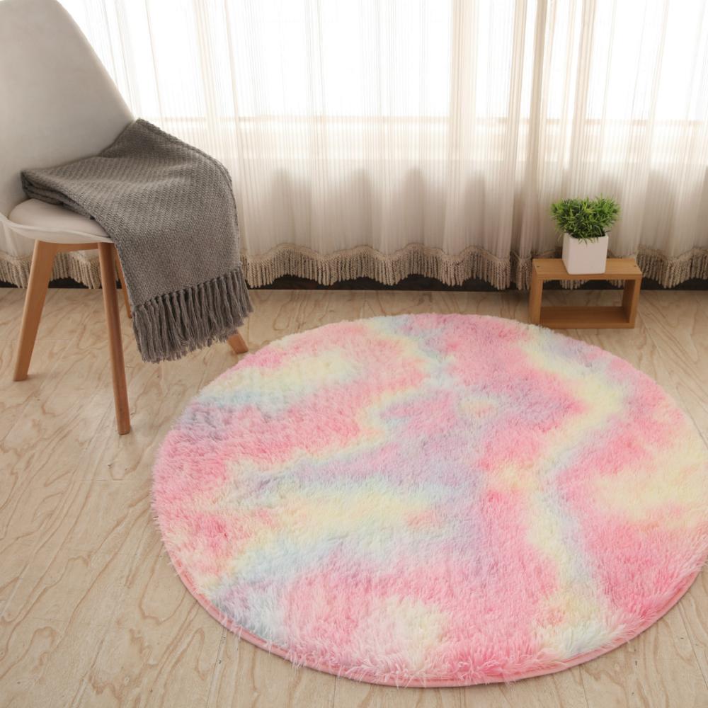 Bubble Kiss Thick Round Plush Rug