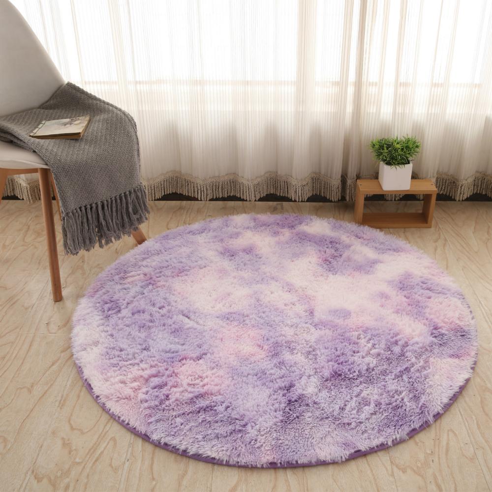 Bubble Kiss Thick Round Plush Rug