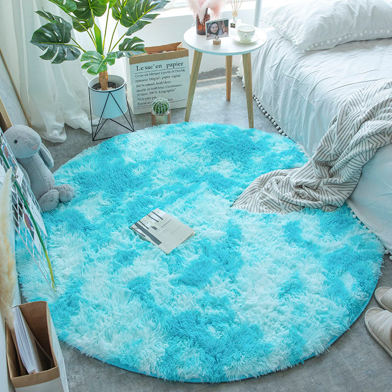 Bubble Kiss Thick Round Plush Rug