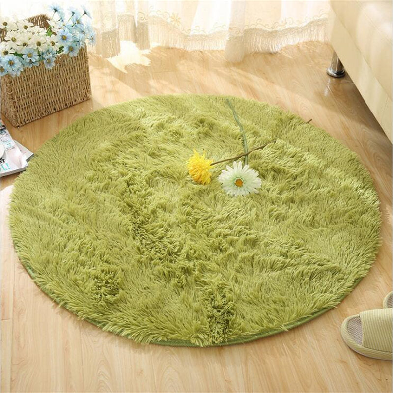 Bubble Kiss Thick Round Plush Rug
