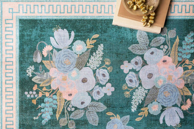 Rifle Paper Co x Loloi Jardin Rug - Marseille Emerald (Final Sale)