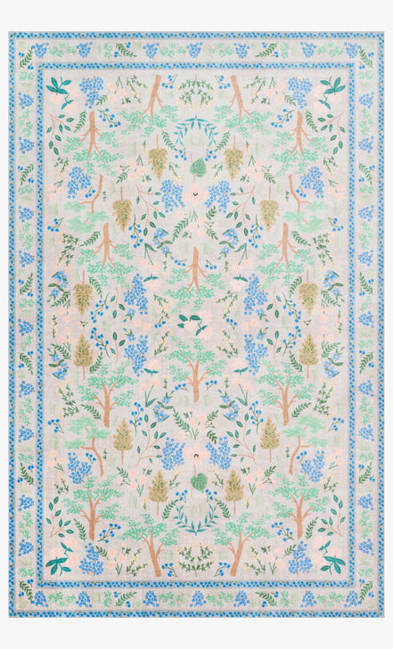 Rifle Paper Co x Loloi Jardin Rug - Wildwood Garden Grey (Final Sale)
