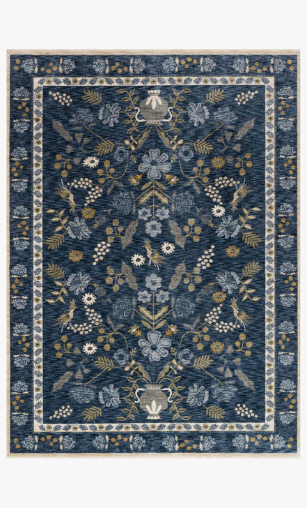 Rifle Paper Co x Loloi Kismet Rug - Amphora Navy