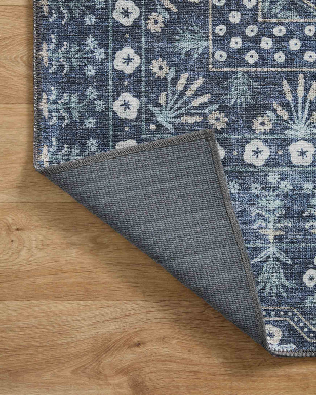 Rifle Paper Co x Loloi Maison Rug - Rosette Blue