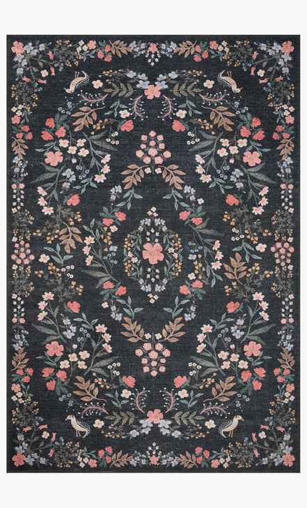 Rifle Paper Co x Loloi Maison Rug - Tuileries Black