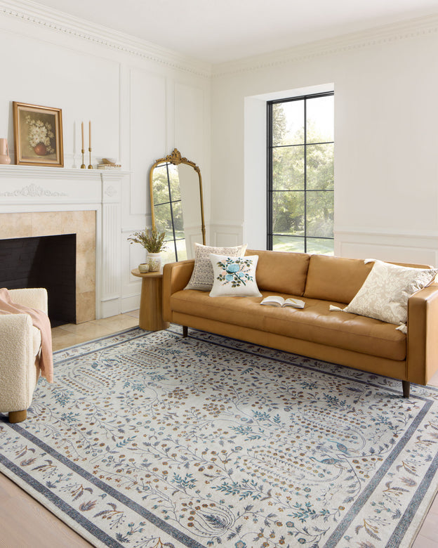 Rifle Paper Co x Loloi Maison Rug - Wisteria Cream