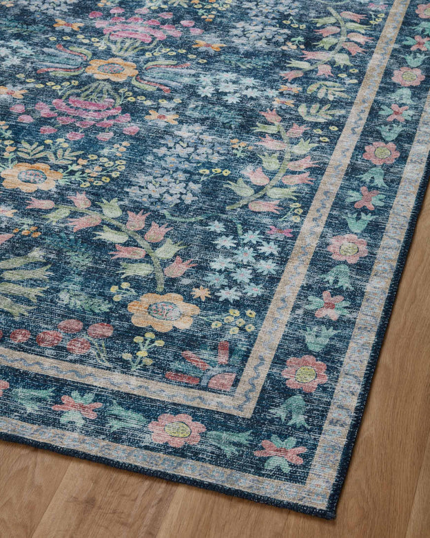 Rifle Paper Co x Loloi Maison Rug - Frances Blue Multi