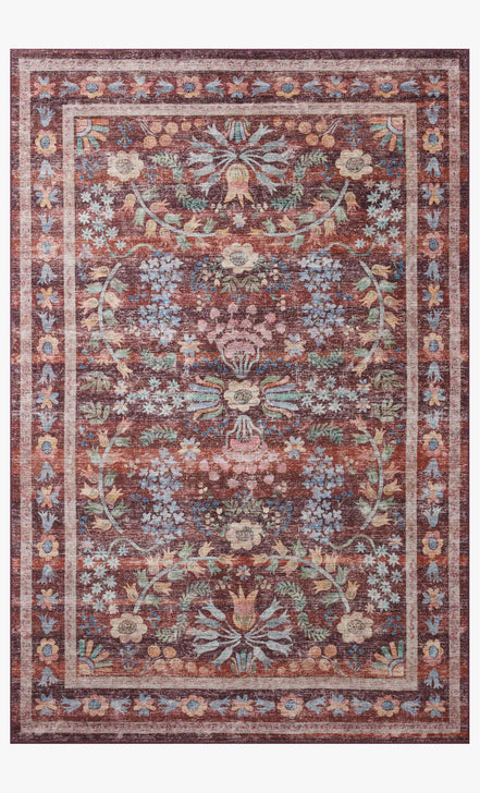 Rifle Paper Co x Loloi Maison Rug - Frances Burgundy
