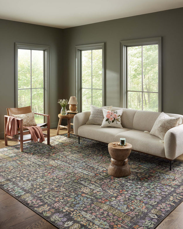 Rifle Paper Co x Loloi Maison Rug - Grove Charcoal