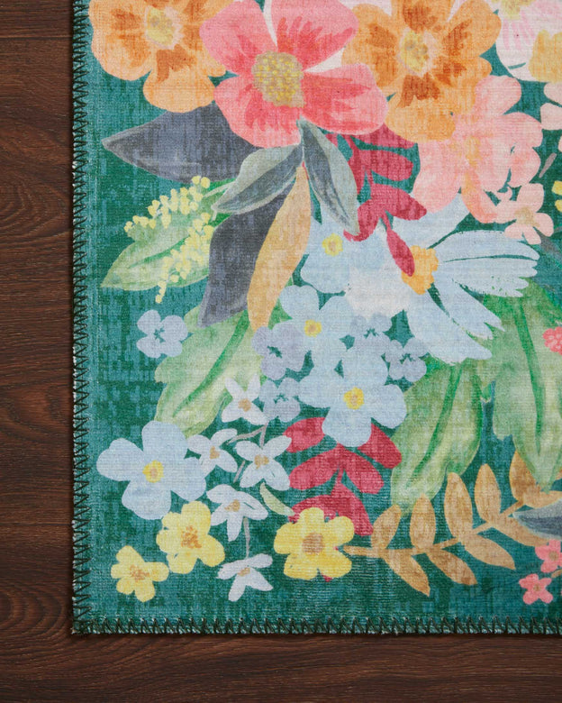 Rifle Paper Co x Loloi Meadow Rug - Marguerite Emerald (Final Sale)