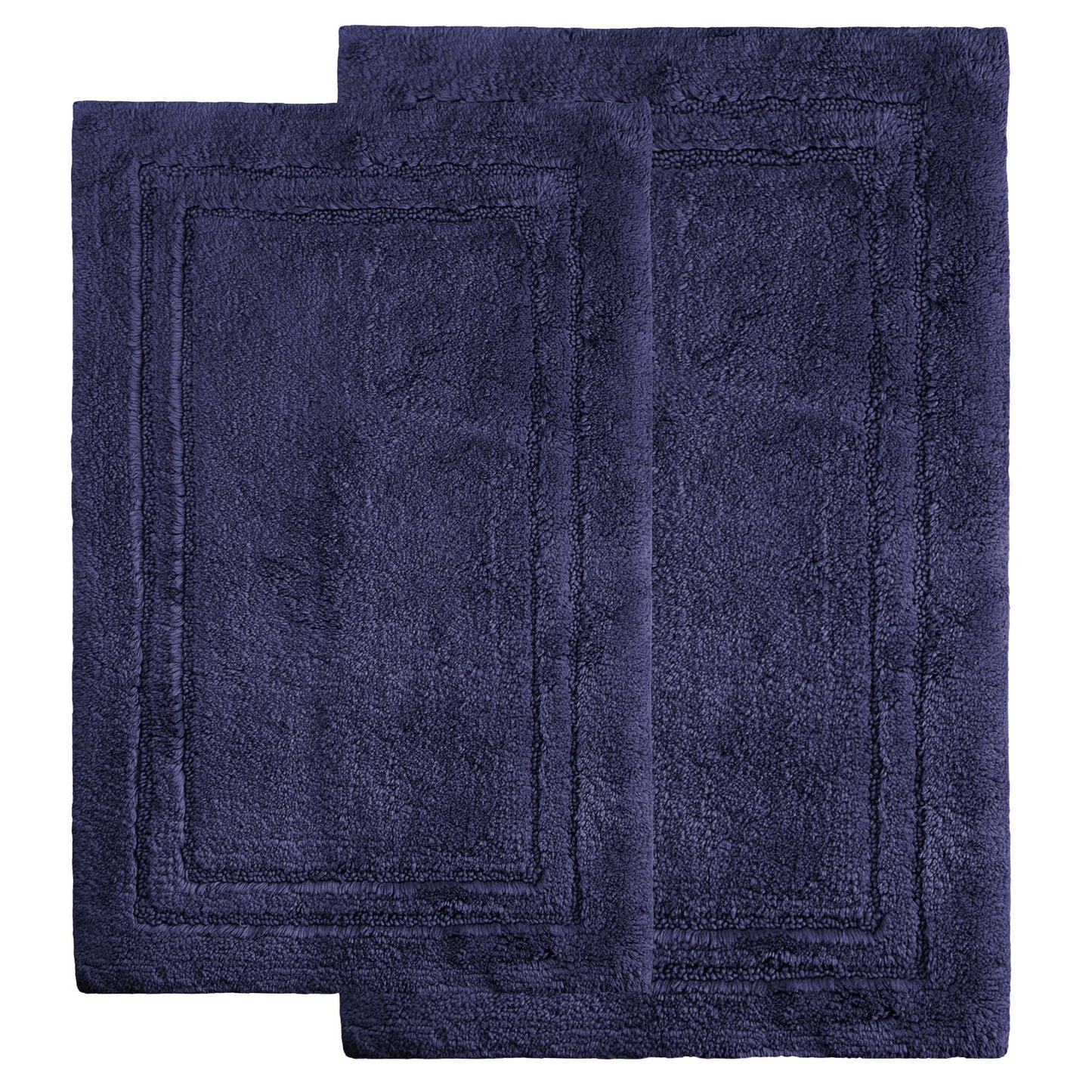 Cotton Non Slip 2 Piece Bath Rug Set
