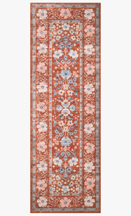 Rifle Paper Co x Loloi Palais Rug - Meadow Crimson