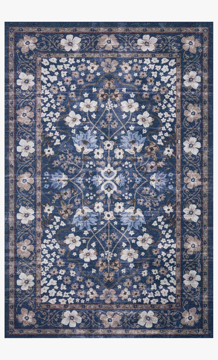 Rifle Paper Co x Loloi Palais Rug - Meadow Navy