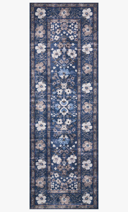 Rifle Paper Co x Loloi Palais Rug - Meadow Navy