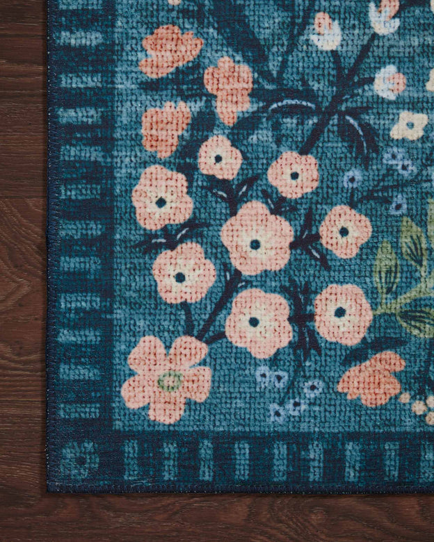 Rifle Paper Co x Loloi Palais Rug - Luxembourg Teal